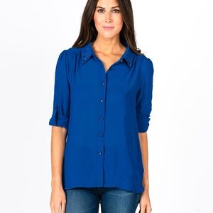 Sienna Rose Studded Georgette Blouse